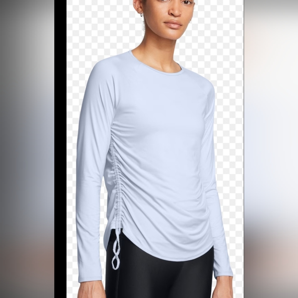 Under Armour Motion Long Sleave Light Blueâ Athletic Pullover Top Women's S